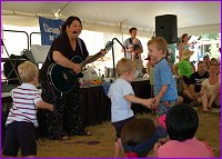 Sandy Lucas in performance